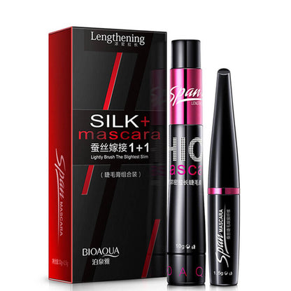 (BQY3542) Black Lengthening Silk + Mascara 1+1 Eyelash Makeup Set
